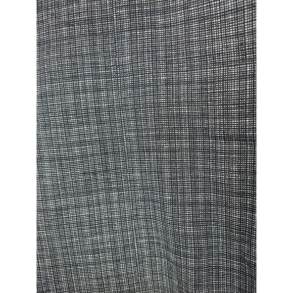 Express Editor Black White Striped/ Gingham Cropped Capri Flat Pant. Size 8 - Picture 3 of 14